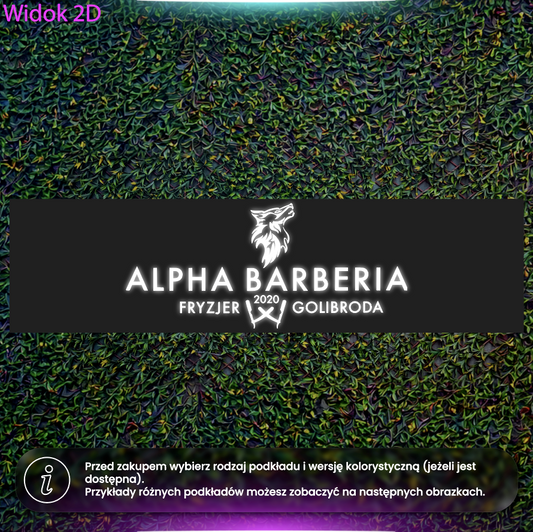 Alpha Barberia - kaseton LED