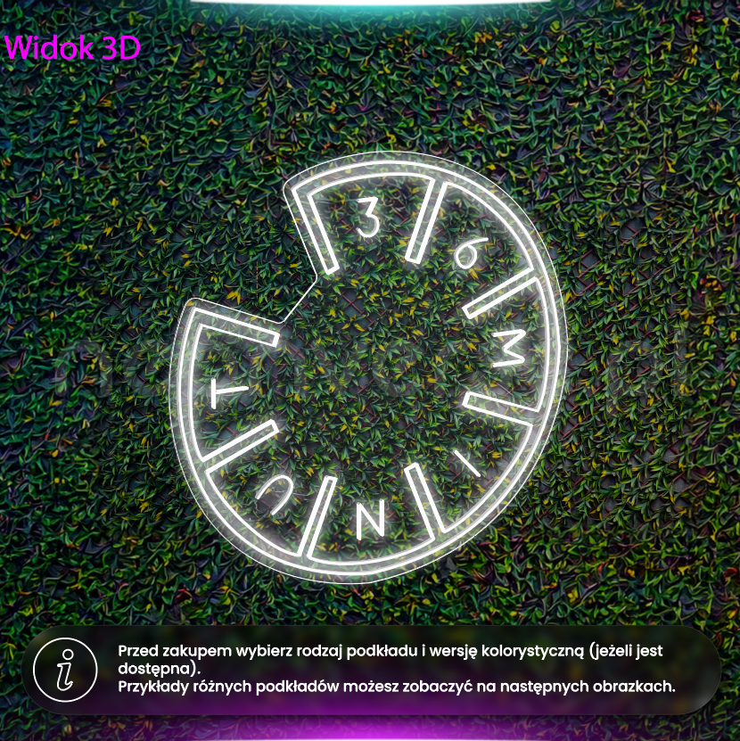 36 minut - neon LED