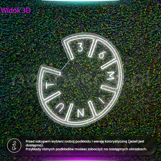 36 minut - neon LED