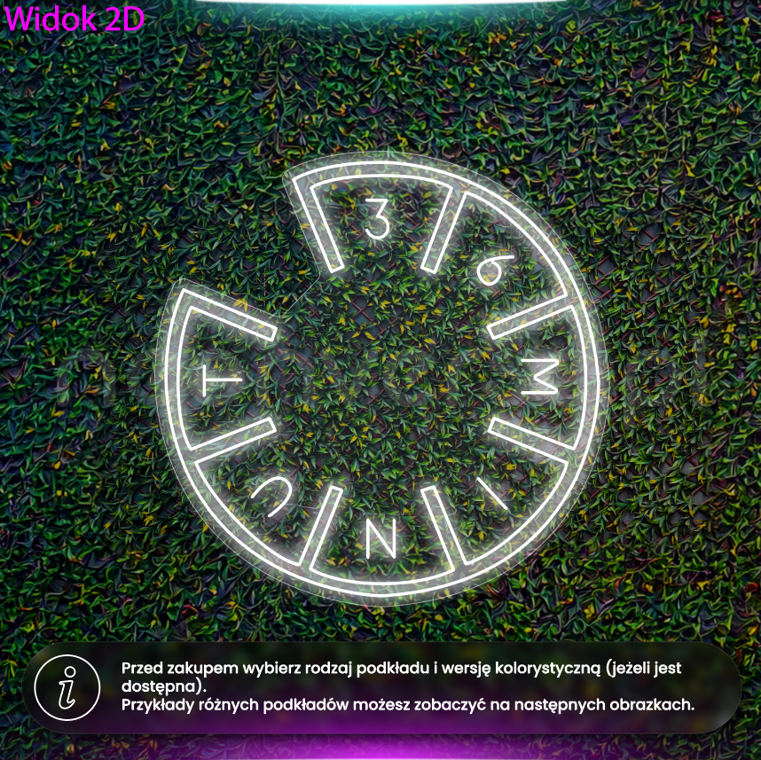 36 minut - neon LED
