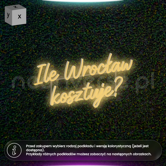 Ile Wrocław kosztuje? - neon LED