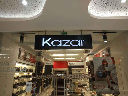 Kaseton reklamowy z dibondu - różne warianty