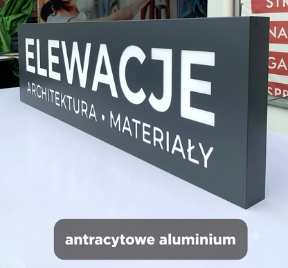 Kaseton reklamowy z dibondu 280 x 120cm