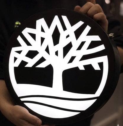 Neon LED lightbox z Twoją grafiką okrągły różne rozmiary