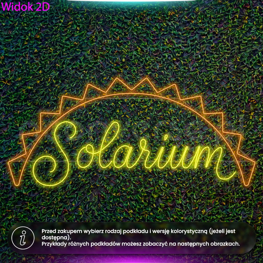 Solarium - neon LED