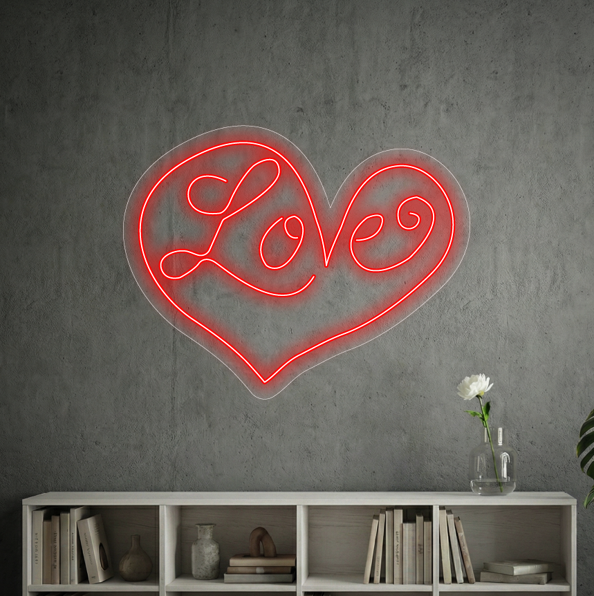Love - neon LED