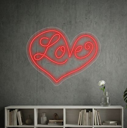 Love - neon LED
