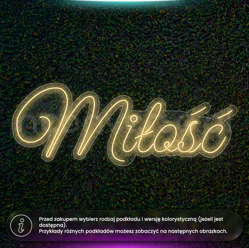 Miłość - neon LED