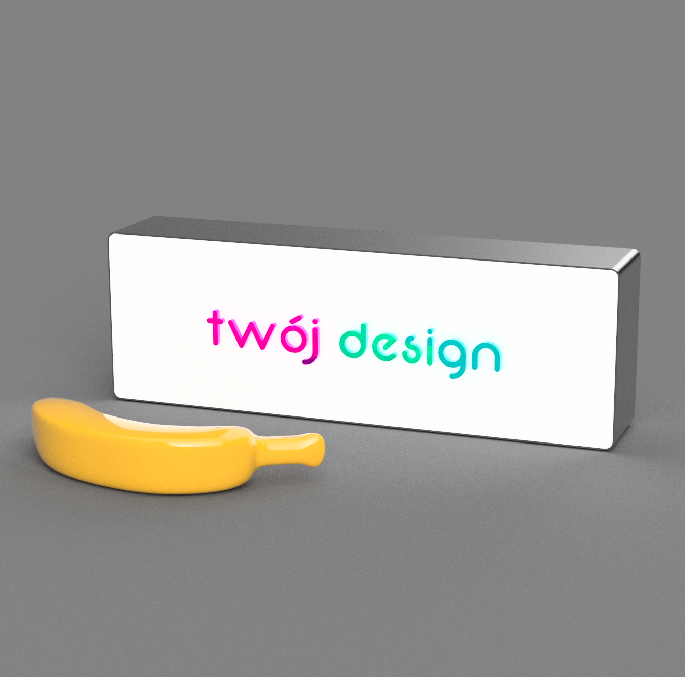 Neony LED lightbox z Twoją grafiką prostokątny różne rozmiary