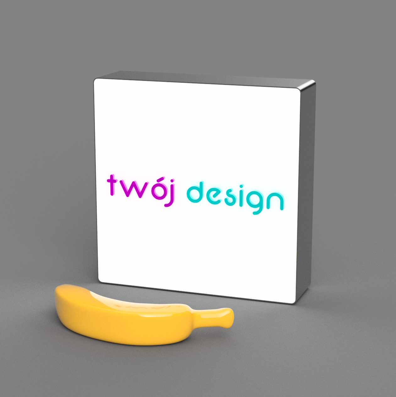 Neony LED lightbox z Twoją grafiką prostokątny różne rozmiary