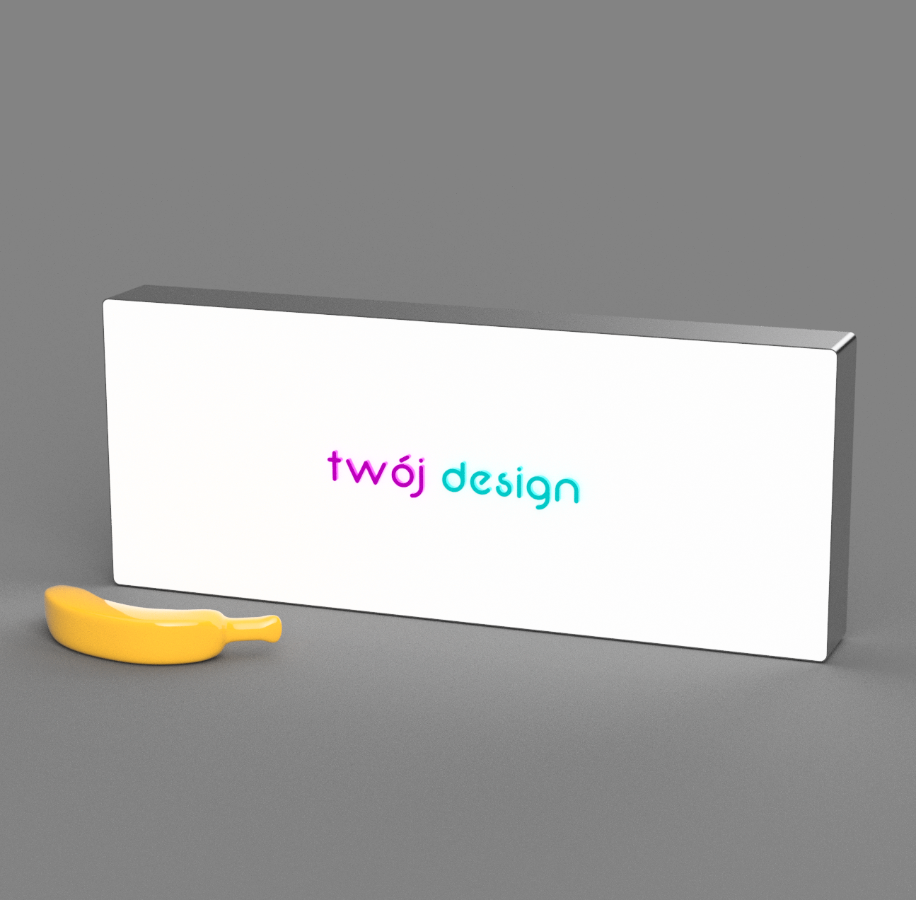 Neony LED lightbox z Twoją grafiką prostokątny różne rozmiary