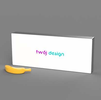 Neony LED lightbox z Twoją grafiką prostokątny różne rozmiary