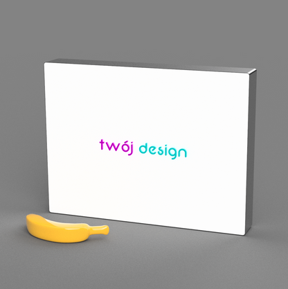 Neony LED lightbox z Twoją grafiką prostokątny różne rozmiary