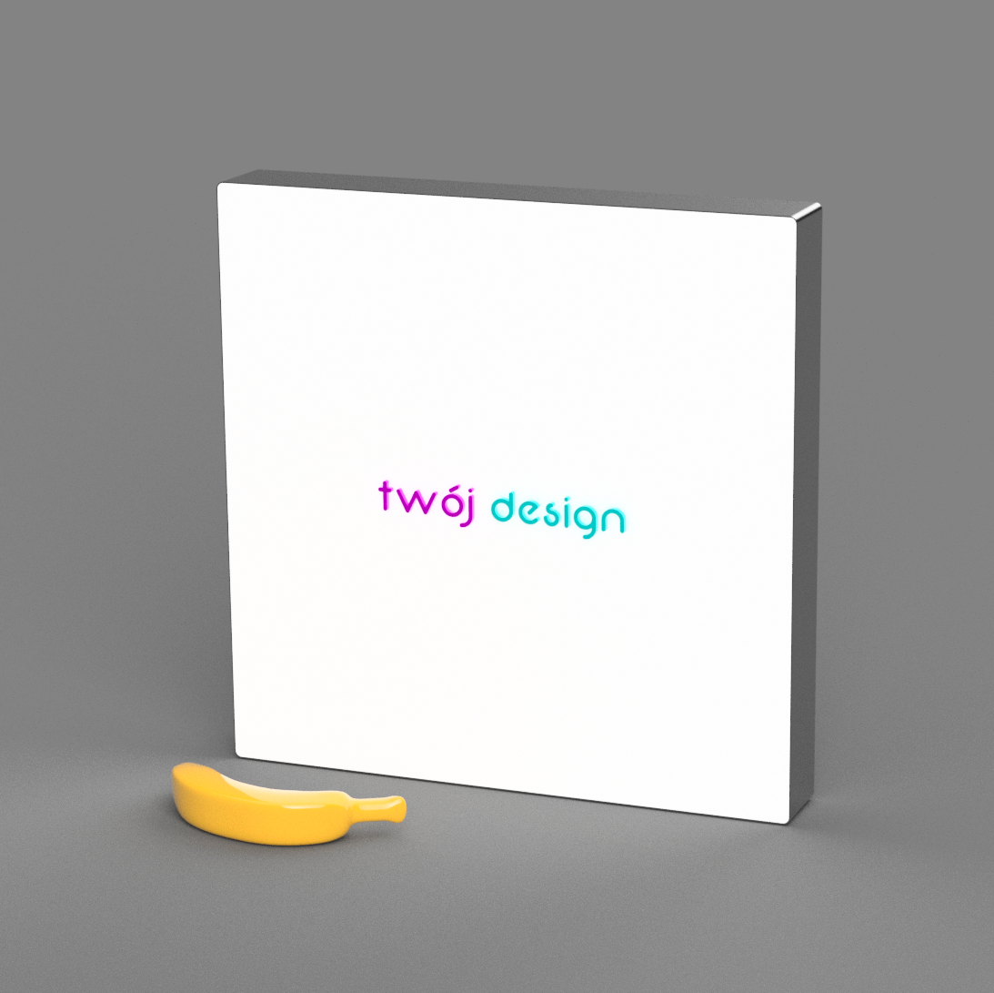 Neony LED lightbox z Twoją grafiką prostokątny różne rozmiary