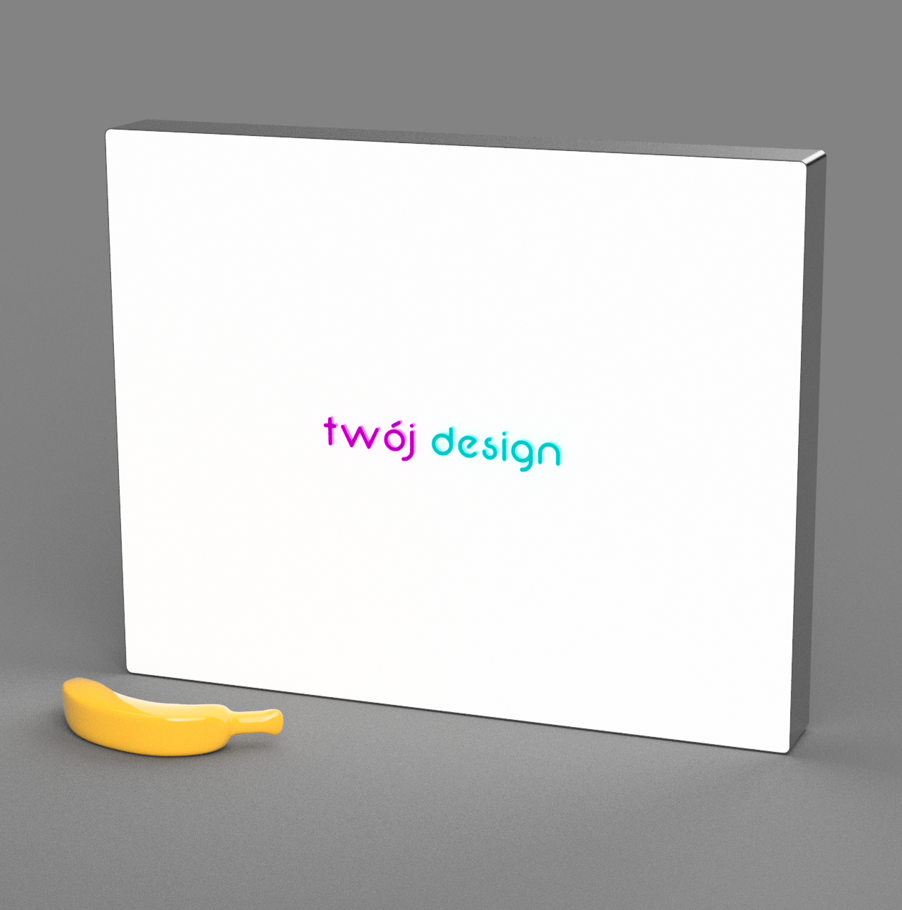 Neony LED lightbox z Twoją grafiką prostokątny różne rozmiary