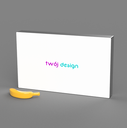 Neony LED lightbox z Twoją grafiką prostokątny różne rozmiary