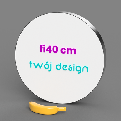 Neon LED lightbox z Twoją grafiką okrągły różne rozmiary