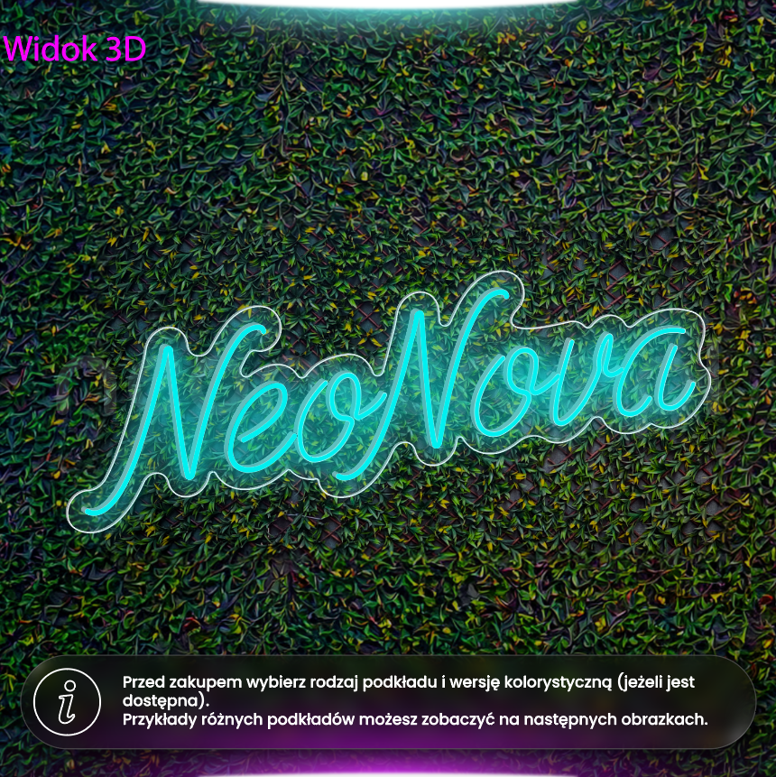 Napis NeoNova - neon LED
