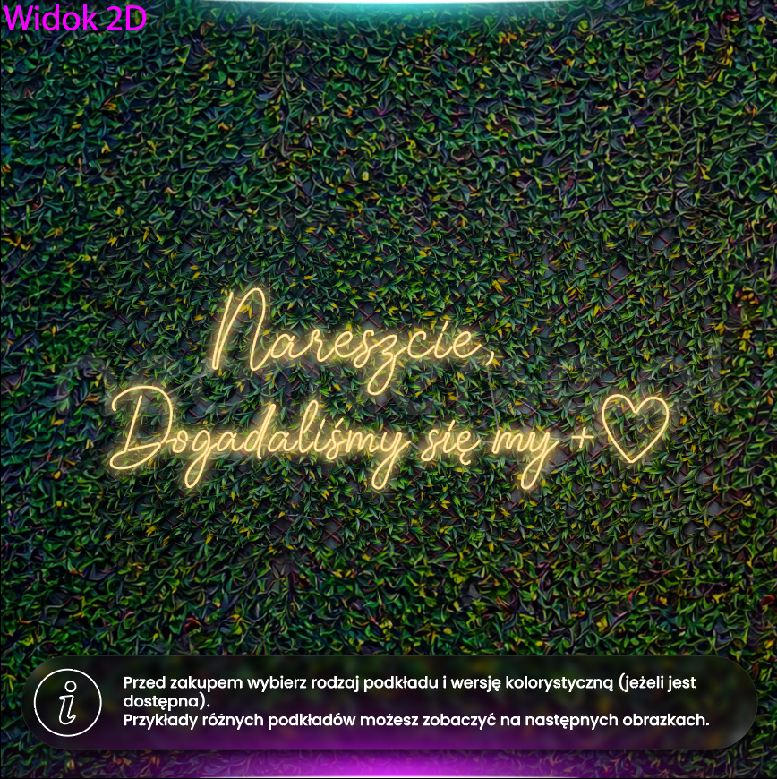 Nareszcie, dogadaliśmy się my - neon LED