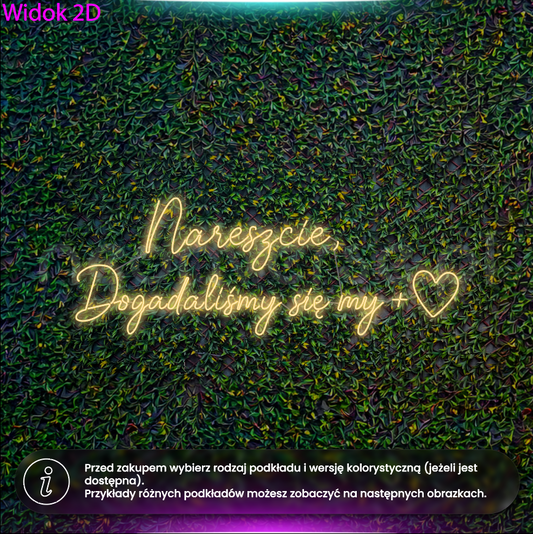 Nareszcie, dogadaliśmy się my - neon LED