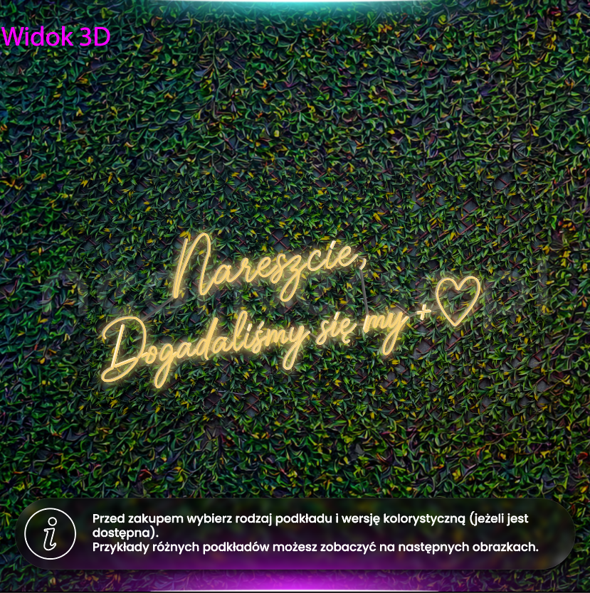 Nareszcie, dogadaliśmy się my - neon LED