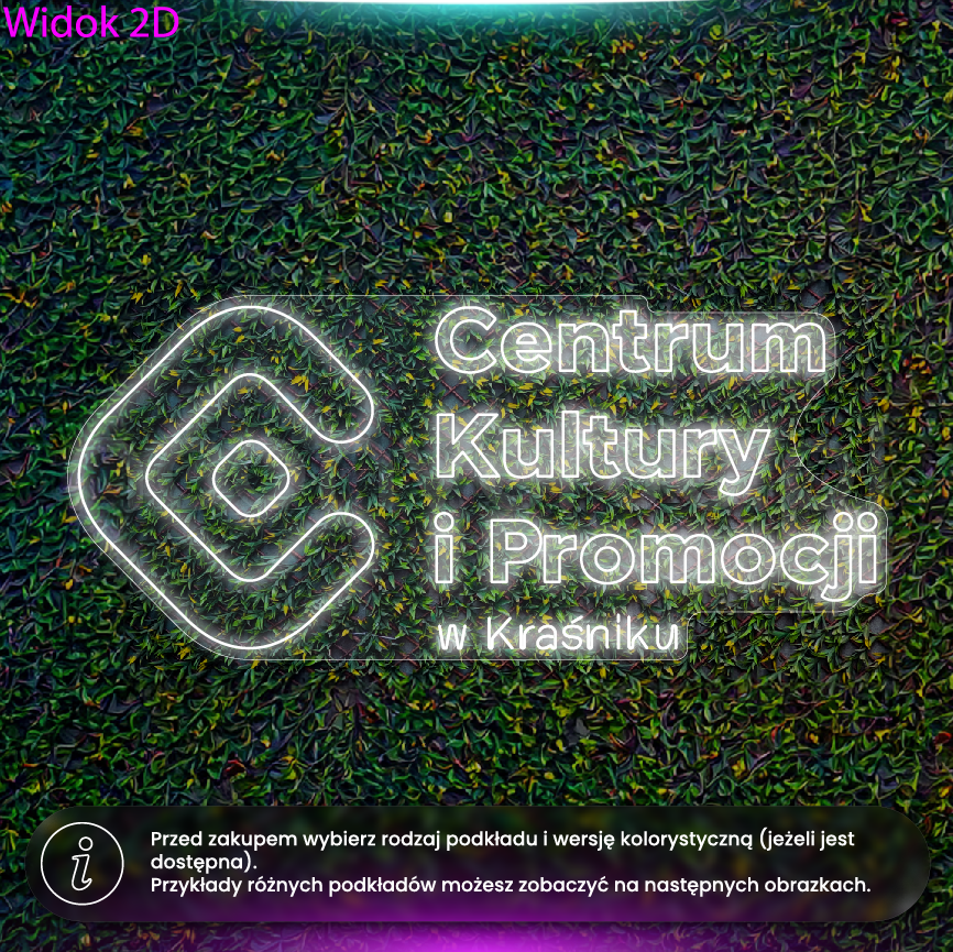 Centrum Kultury i Promocji w Kraśniku - neon LED