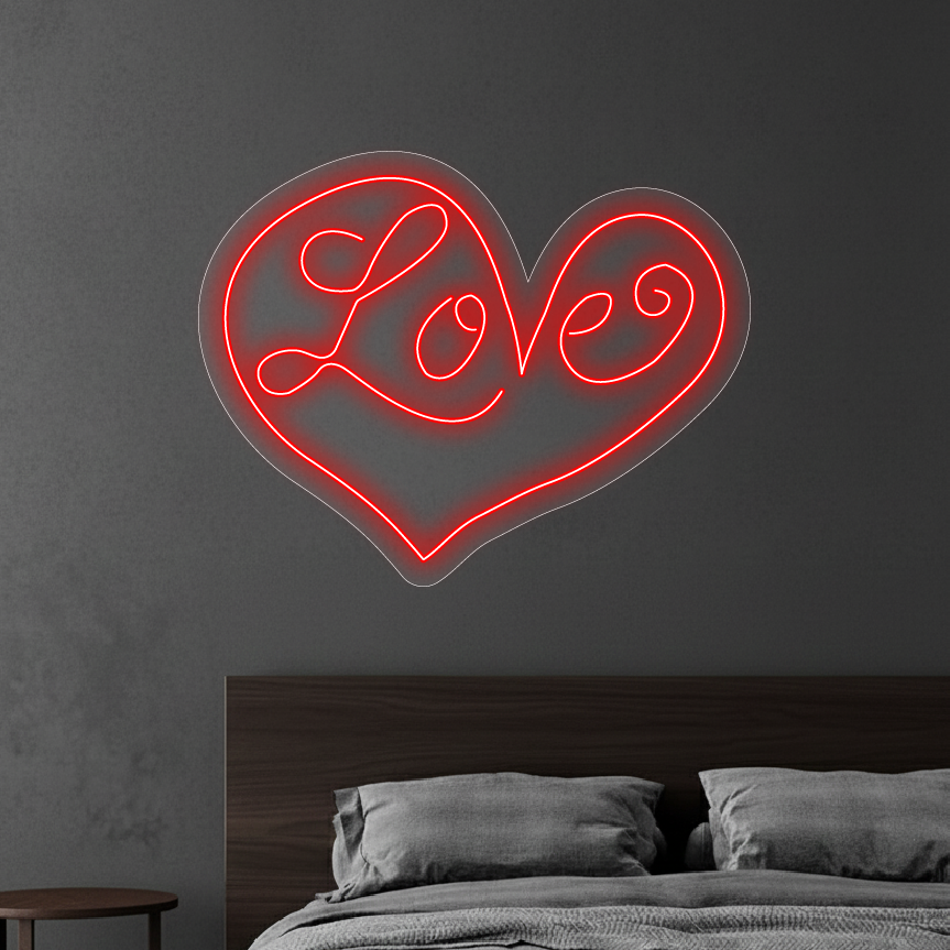 Love - neon LED