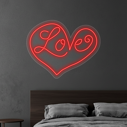 Love - neon LED