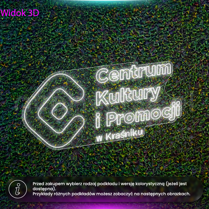 Centrum Kultury i Promocji w Kraśniku - neon LED