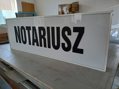 Kaseton reklamowy z dibondu - różne warianty