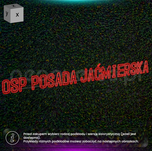 OSP POSADA JAĆMIERSKA - neon LED
