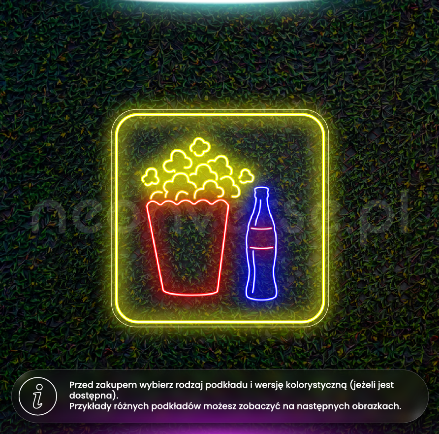 Popcorn i napój wersja 2
