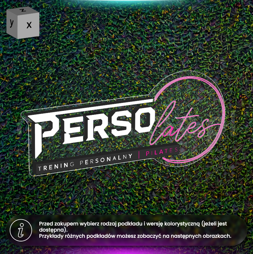 Persolates - szyld LED (wersja 2)