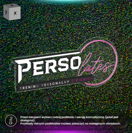 Persolates - szyld LED (wersja 2)
