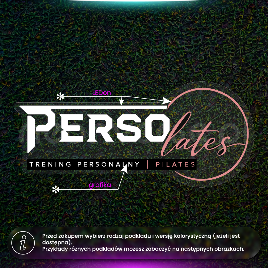 Persolates - szyld LED (wersja 2)