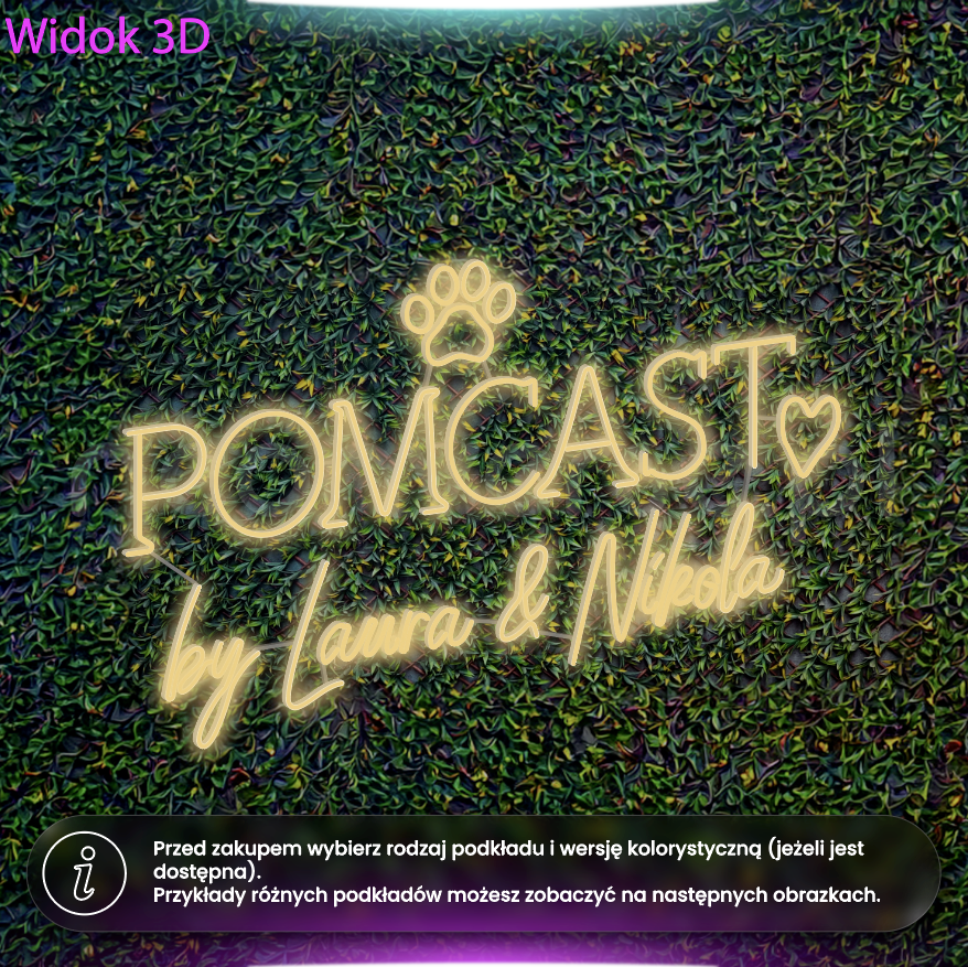 Pomcast - neon LED