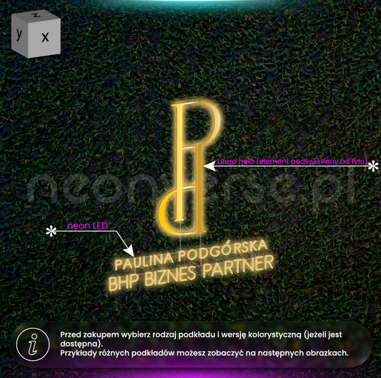 BHP BIZNES PARTNER - neon LED + symbol halo