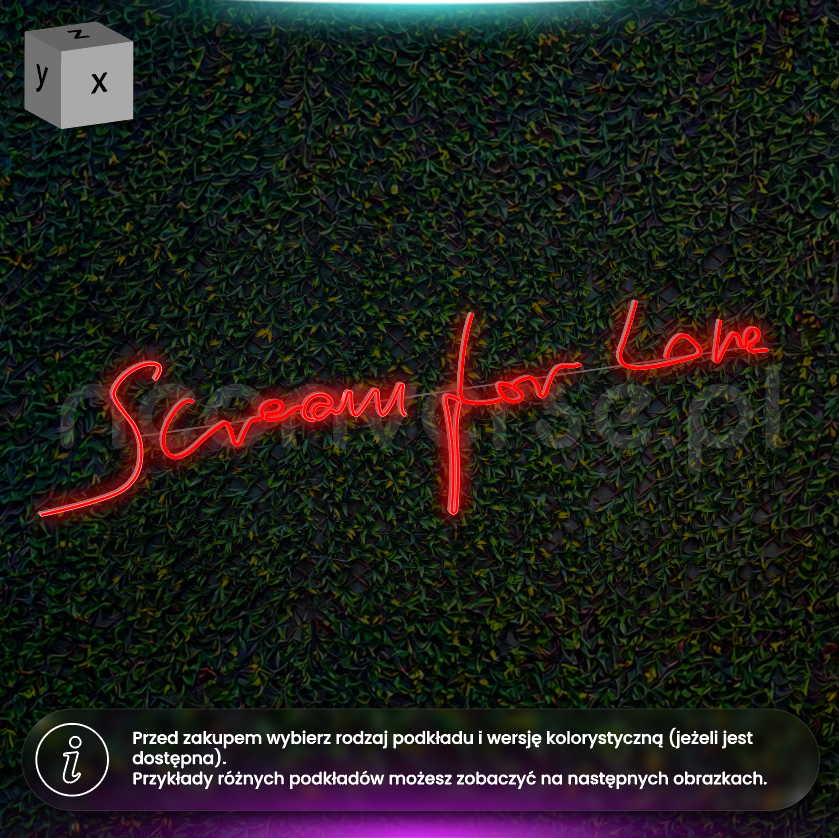 Scream for love - neon LED