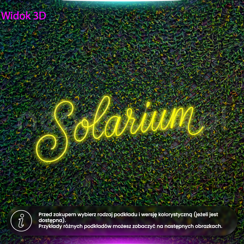 Solarium - neon LED