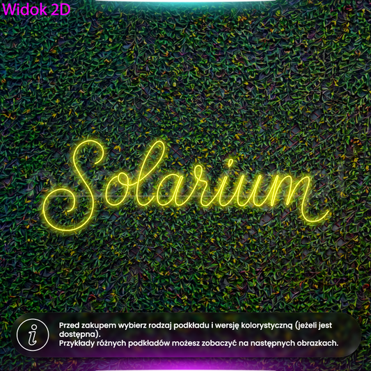 Solarium - neon LED