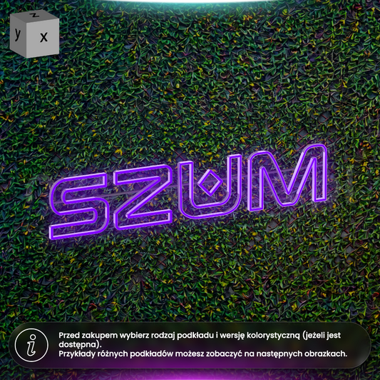 Szum - napis
