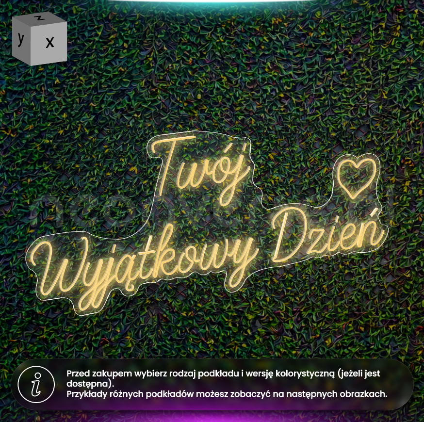 Twój wyjątkowy dzień - neon LED