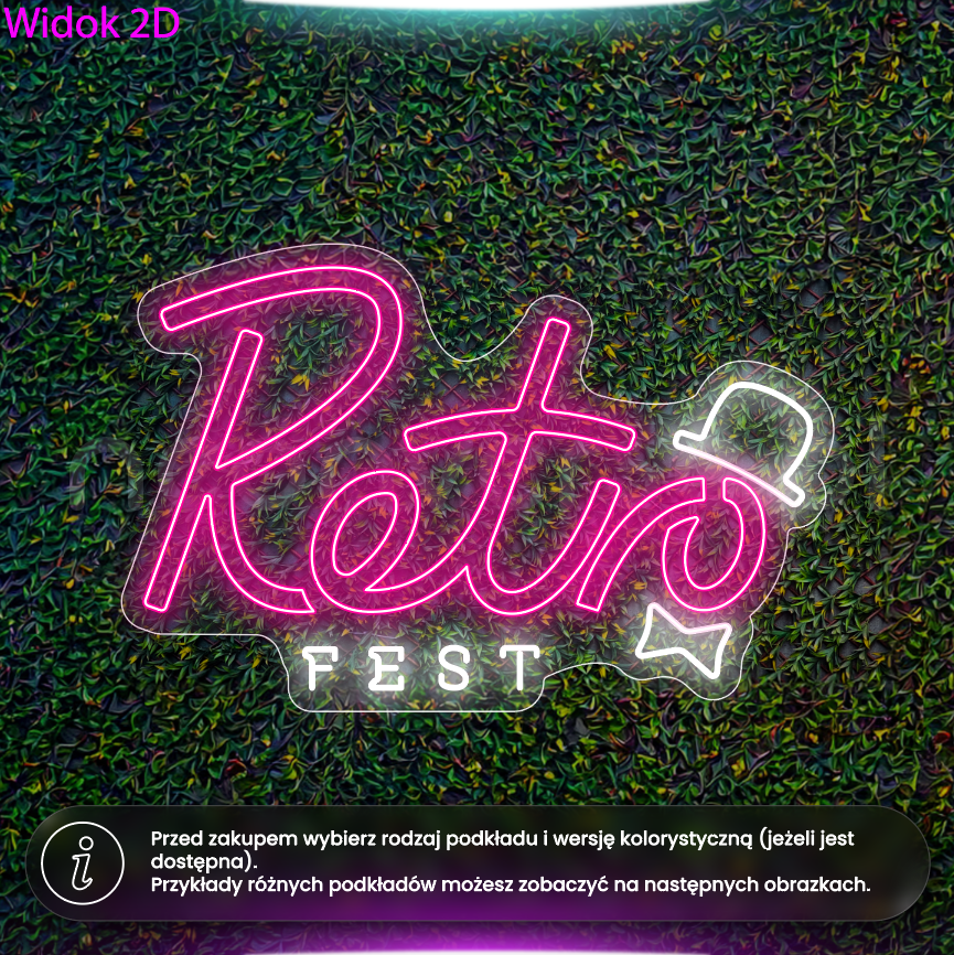 Retro Fest - neon LED