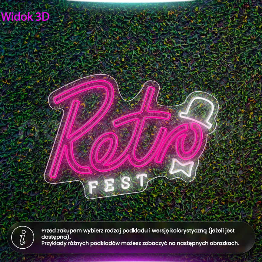 Retro Fest - neon LED