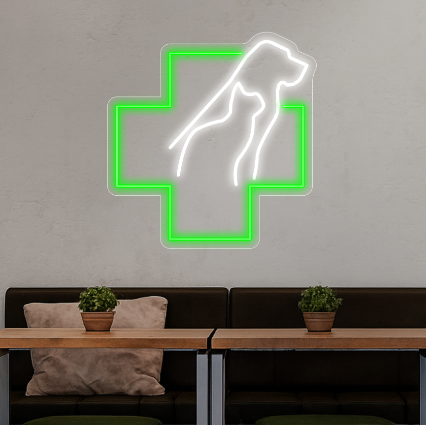 Weterynarz - neon LED