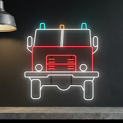 Wóz strażacki - neon LED