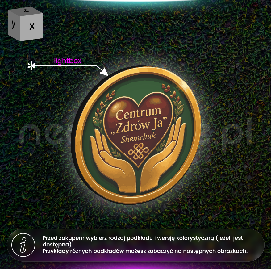 Logo 3D "Zdrów Ja"
